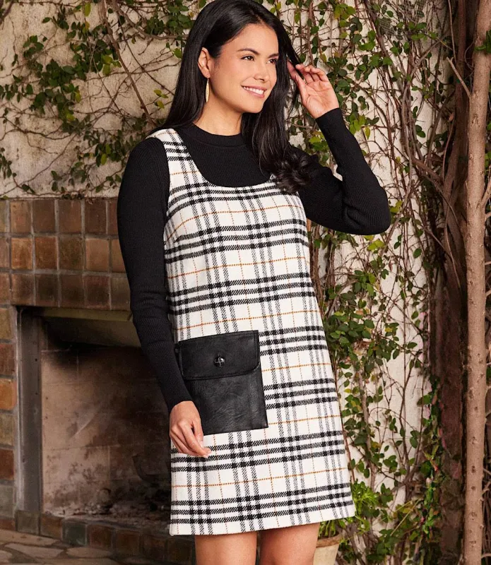 Plaid Shift Dress made by Karen Kane
