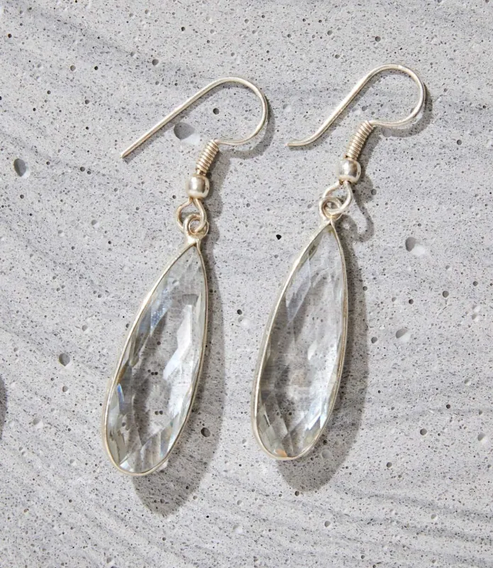 Quartz Teardrop Earrings sold by Karen Kane