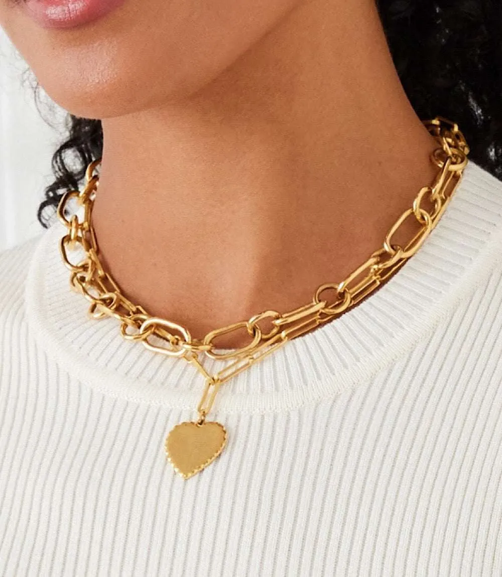 Heart Disc Necklace sold by Karen Kane product image thumbnail 5