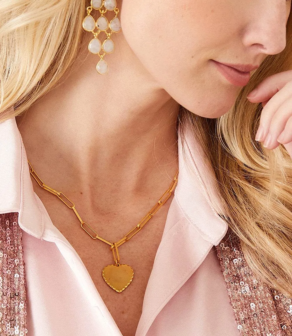 Heart Disc Necklace sold by Karen Kane product image thumbnail 3