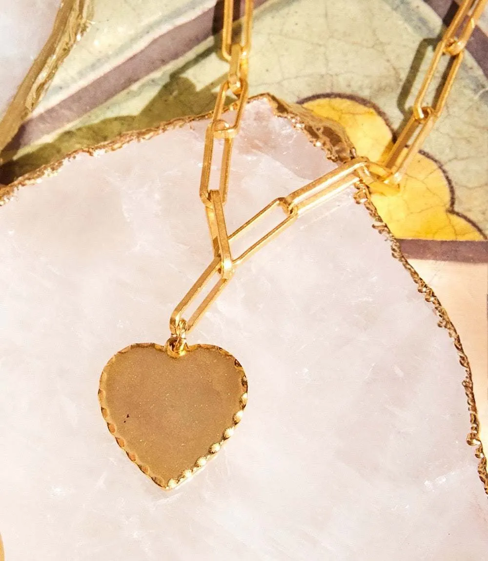 Heart Disc Necklace sold by Karen Kane