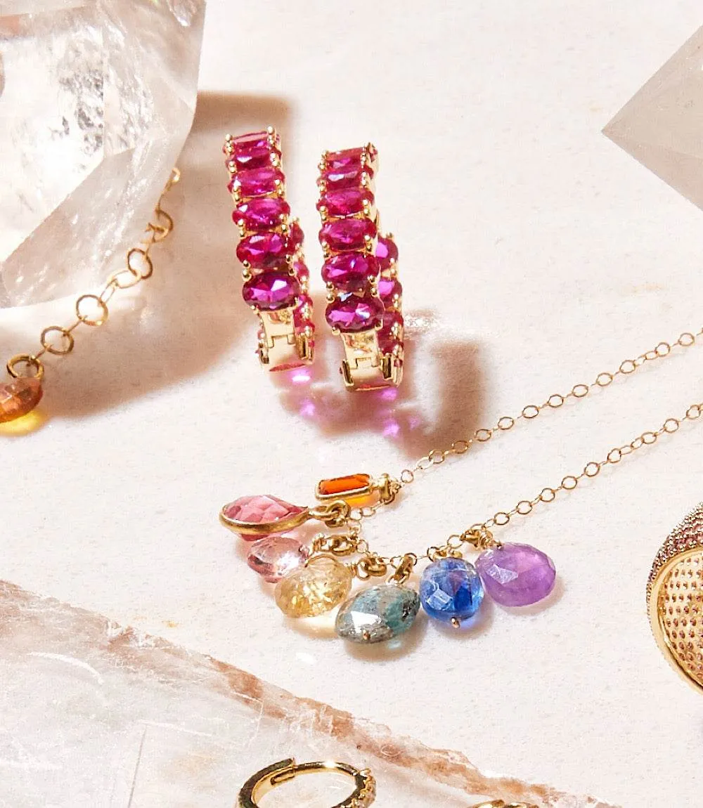 Colorful Gemstone Necklace sold by Karen Kane product image thumbnail 4