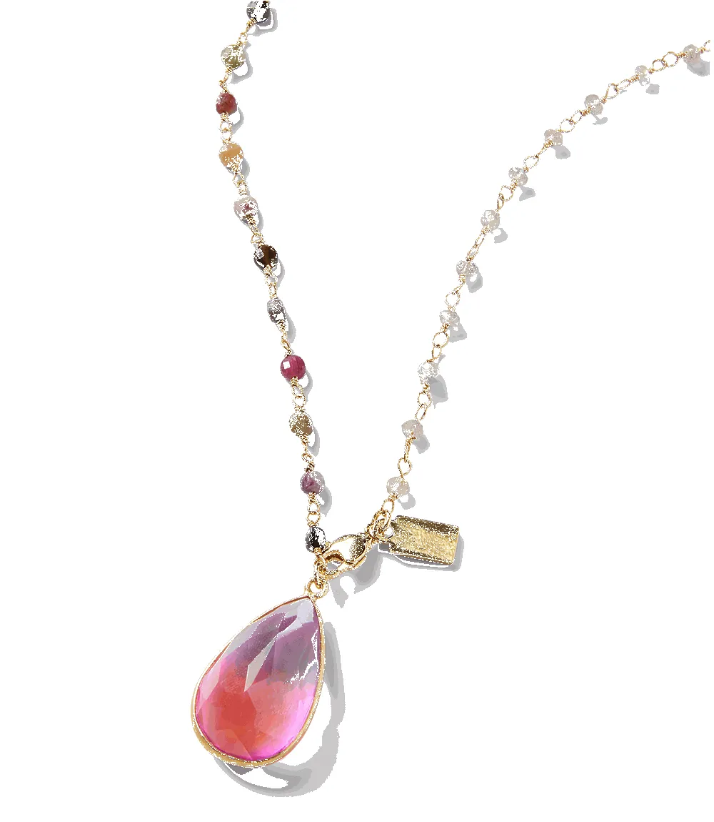 Teardrop Gemstone Necklace sold by Karen Kane product image thumbnail 5
