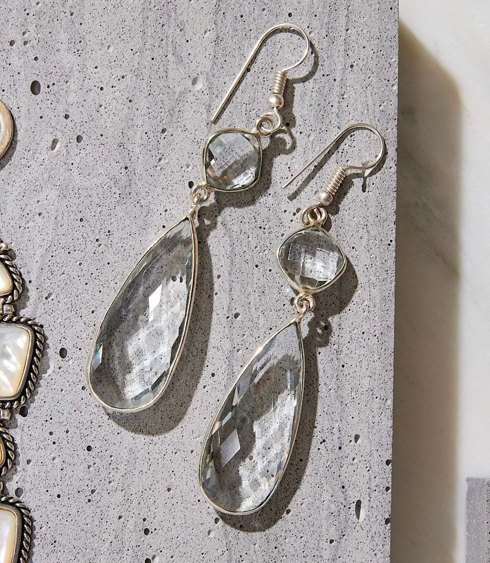 Crystal Drop Earrings sold by Karen Kane