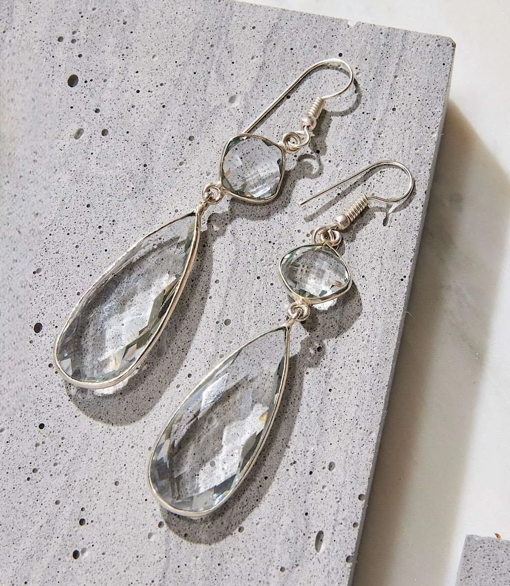 Crystal Drop Earrings sold by Karen Kane product image thumbnail 3