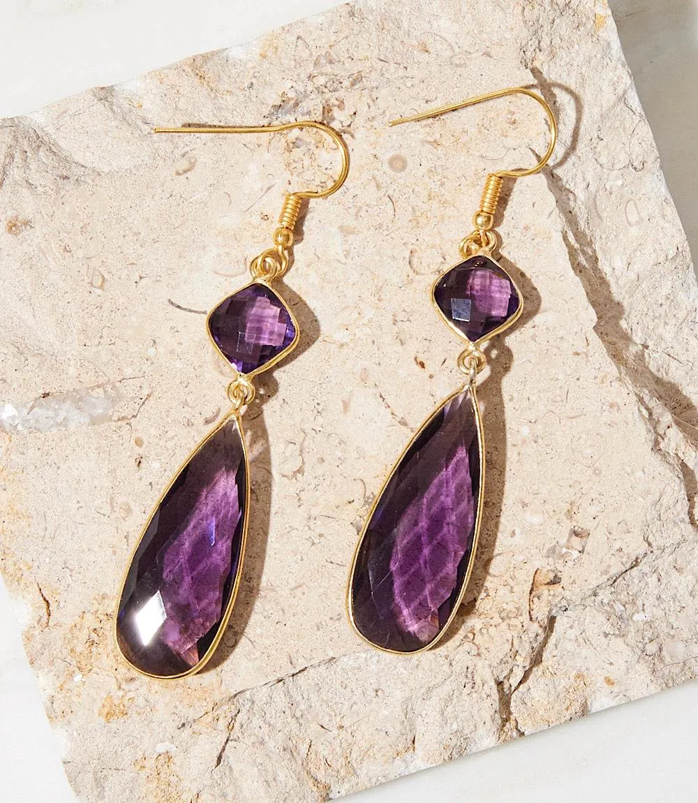 Gemstone Drop Earrings sold by Karen Kane product image thumbnail 3