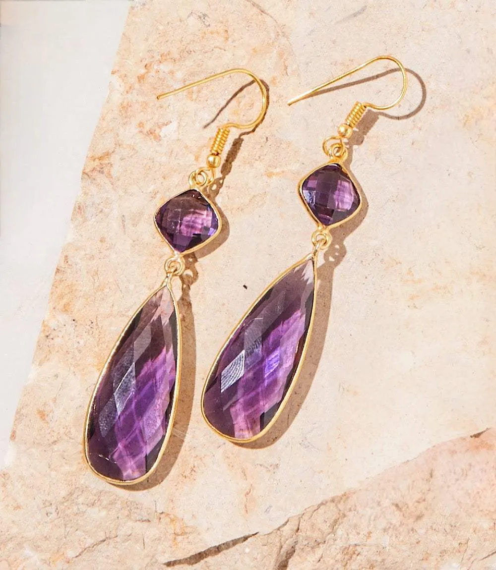 Gemstone Drop Earrings sold by Karen Kane