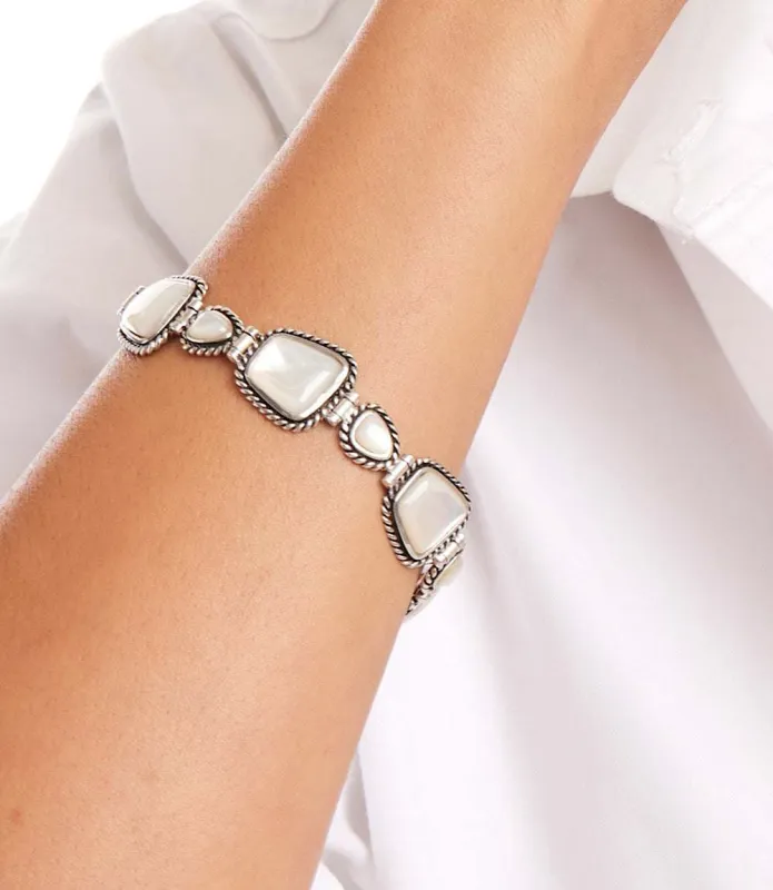 Mother Of Pearl Toggle Bracelet made by Karen Kane