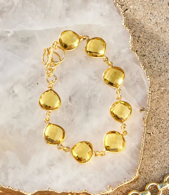 Citrine Quartz Bracelet sold by Karen Kane