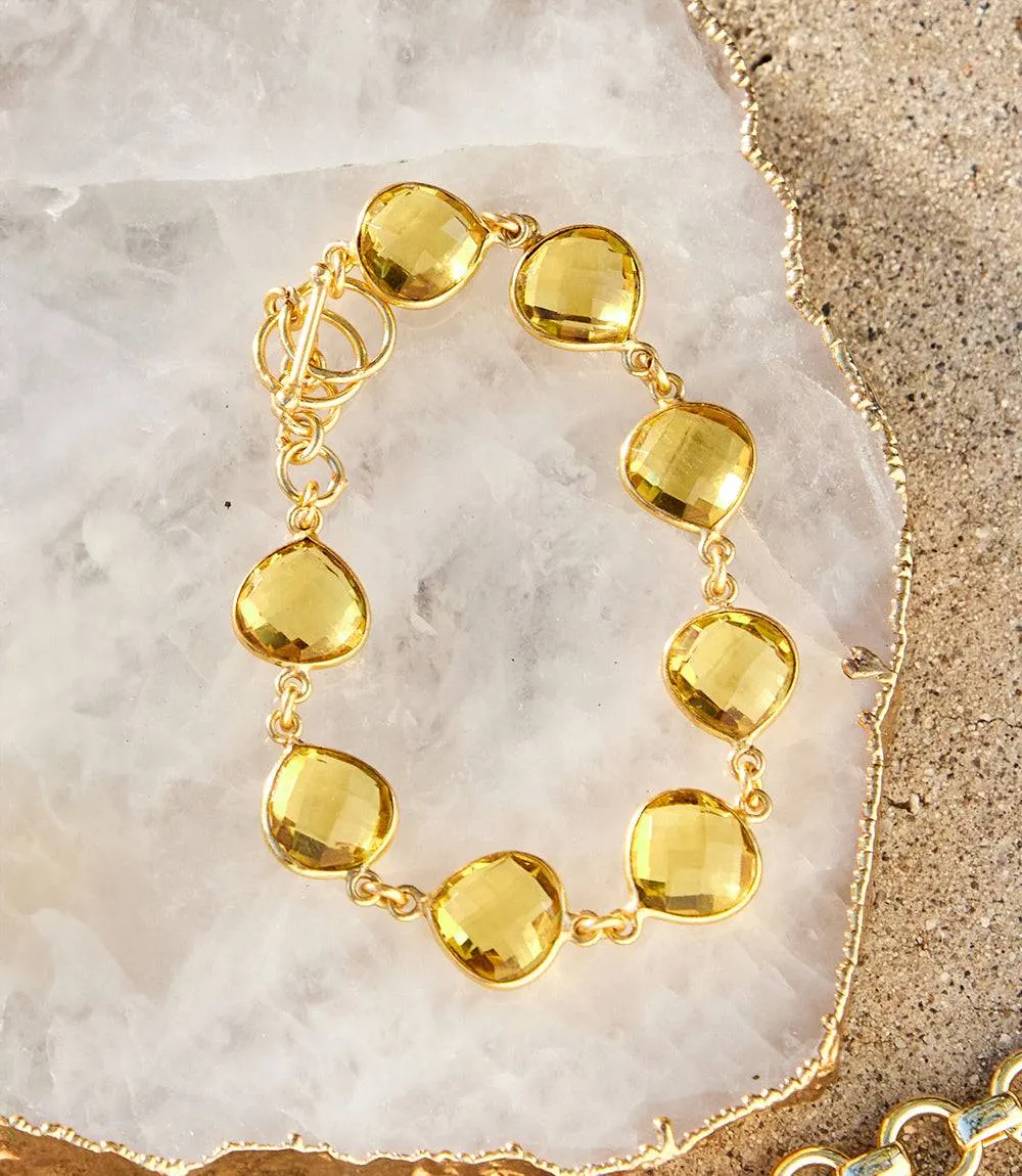 Citrine Quartz Bracelet sold by Karen Kane