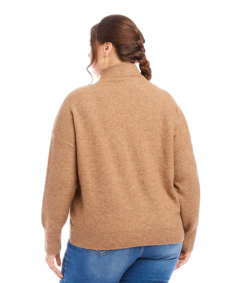 Plus Size Mock Neck Sweater sold by Karen Kane product image thumbnail 3