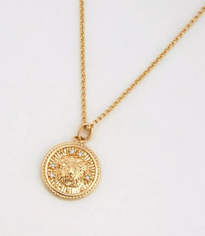 Leo Coin Necklace sold by Karen Kane