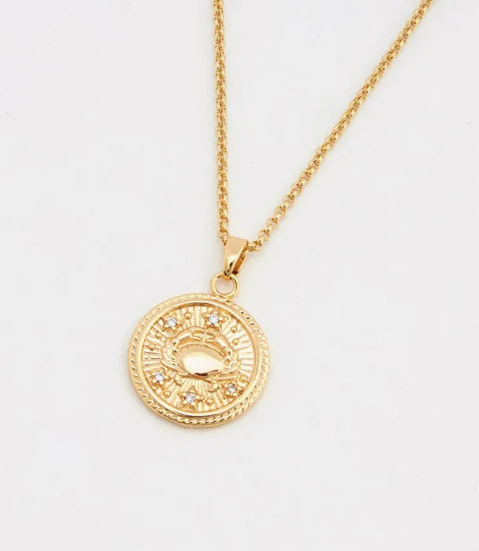 Cancer Coin Necklace sold by Karen Kane