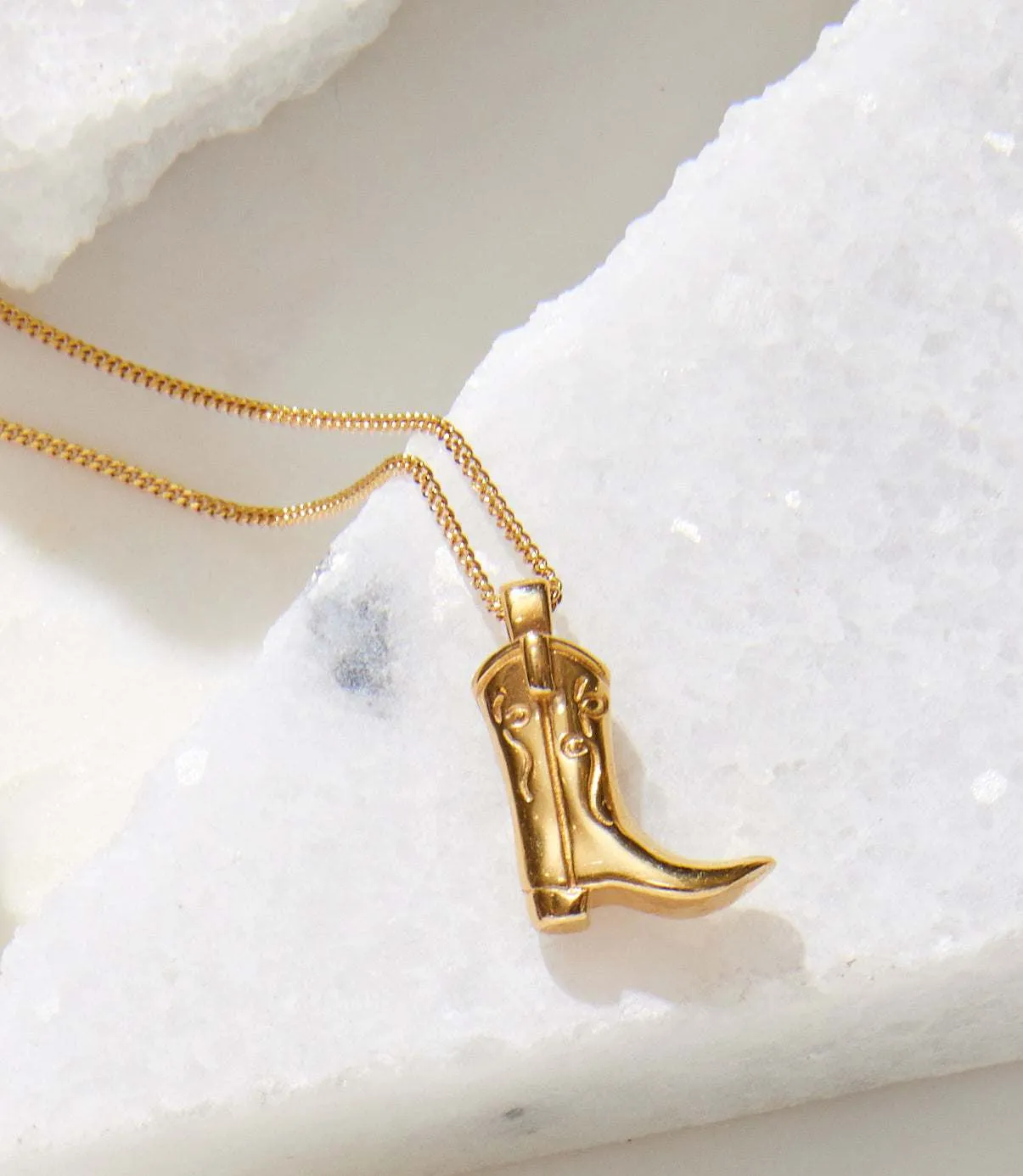 Cowboy Boot Necklace sold by Karen Kane
