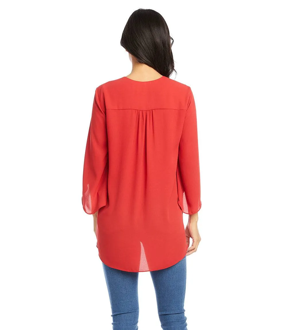 Bracelet Sleeve Asymmetric Top sold by Karen Kane product image thumbnail 3