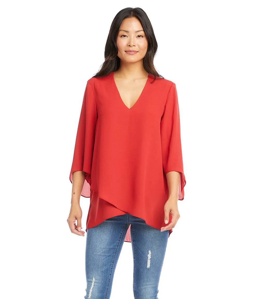 Bracelet Sleeve Asymmetric Top sold by Karen Kane product image thumbnail 4