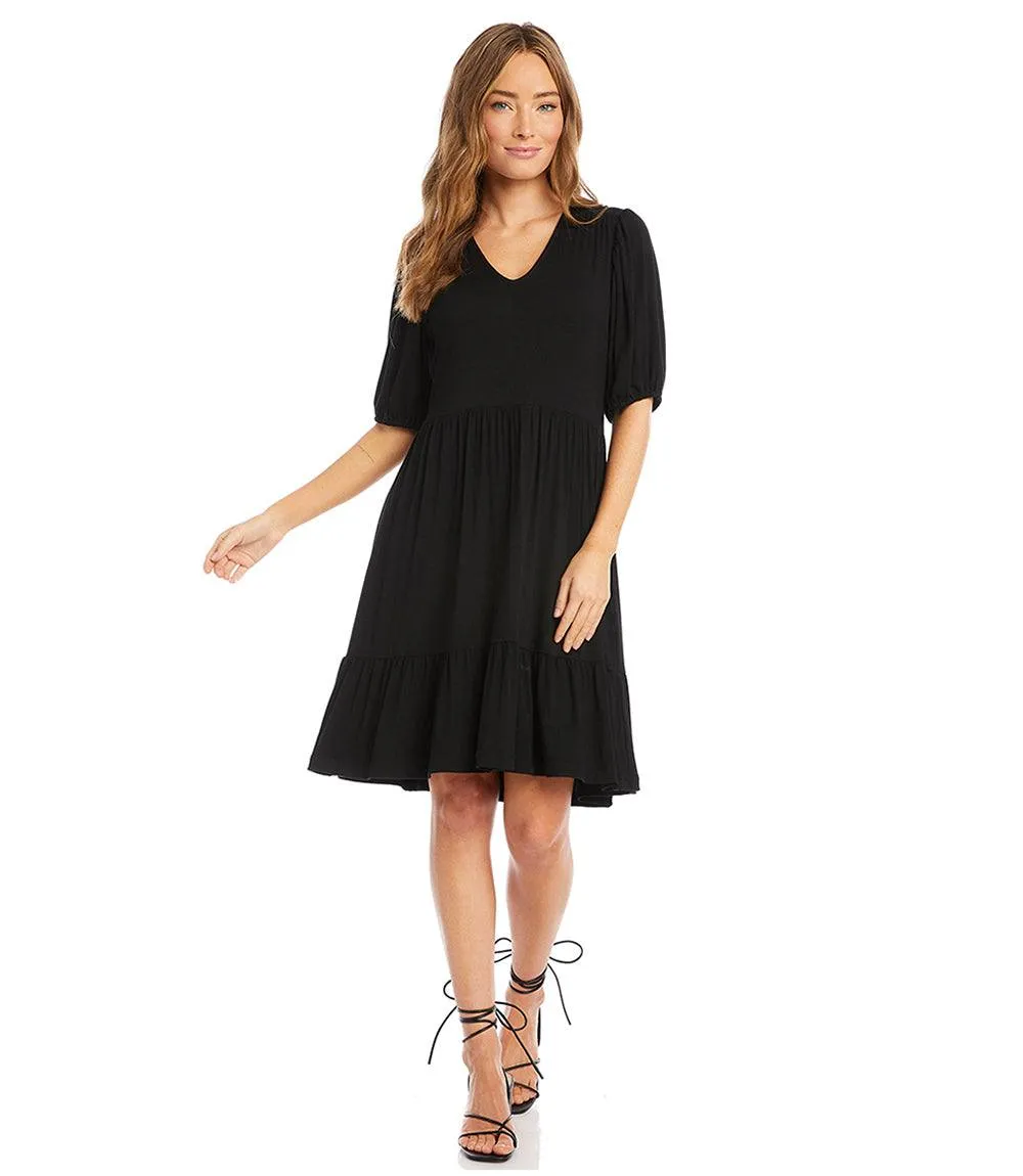 Petite Size Puff Sleeve Tiered Dress sold by Karen Kane product image thumbnail 3
