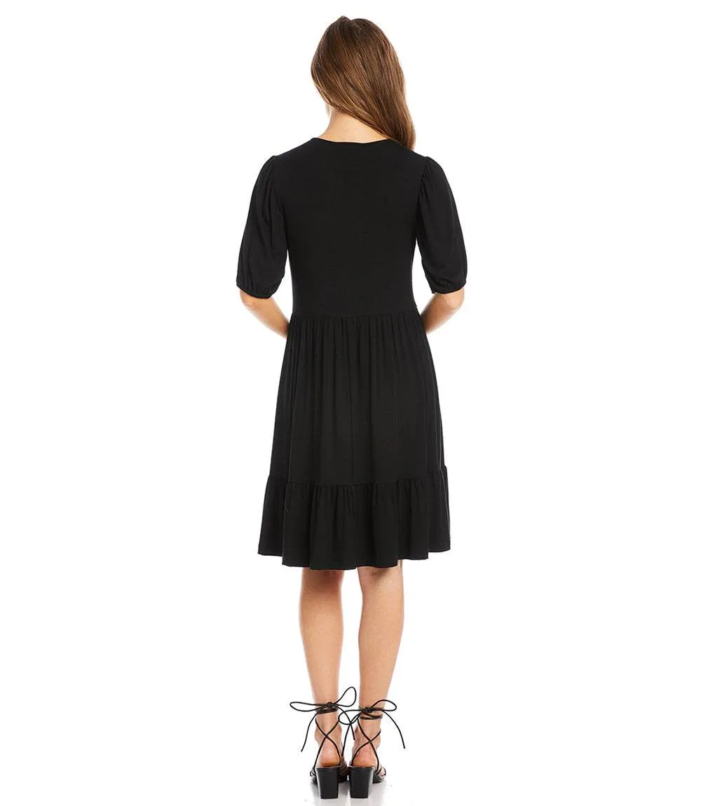 Petite Size Puff Sleeve Tiered Dress sold by Karen Kane product image thumbnail 5