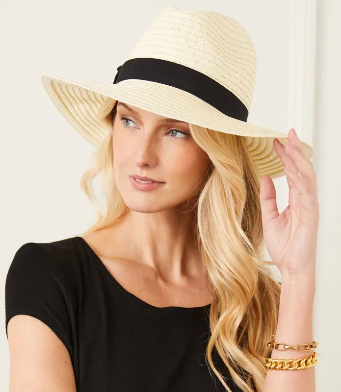 Straw Panama Hat sold by Karen Kane