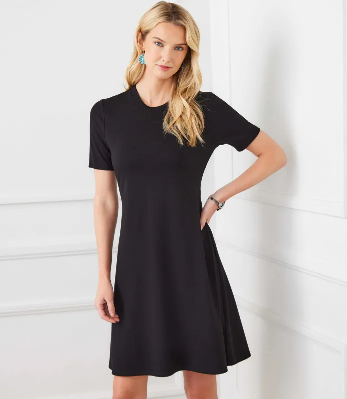 Short Sleeve A-Line Dress sold by Karen Kane