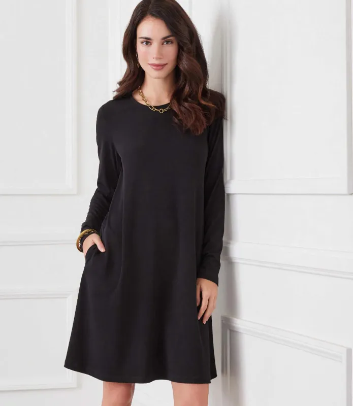 Long Sleeve Travel Jersey Dress sold by Karen Kane