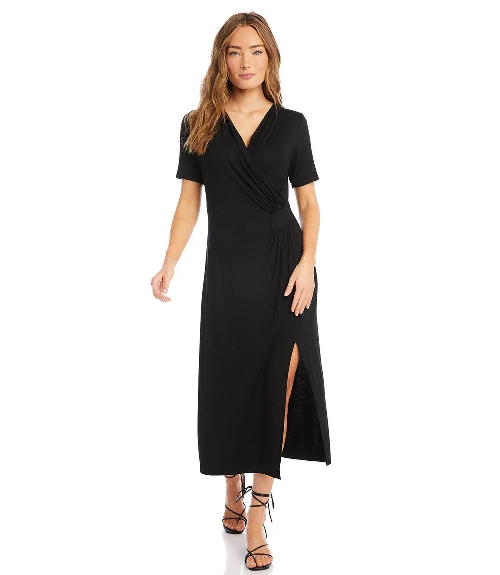 Petite Size Faux Wrap Midi Dress sold by Karen Kane product image thumbnail 4