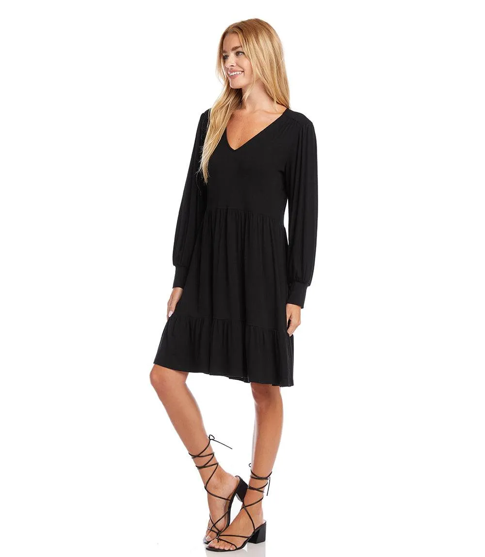 Long Sleeve Tiered Dress sold by Karen Kane product image thumbnail 4
