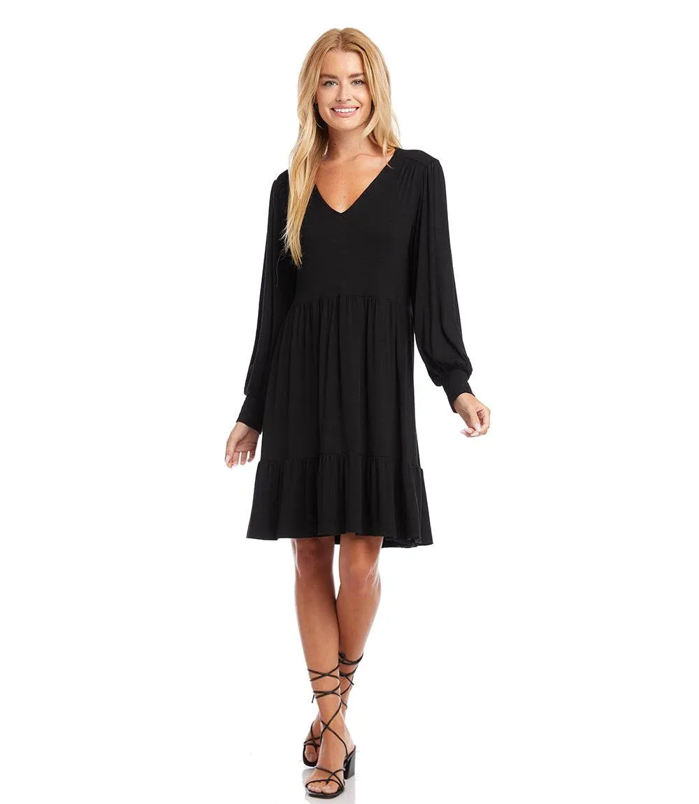 Long Sleeve Tiered Dress sold by Karen Kane product image thumbnail 2