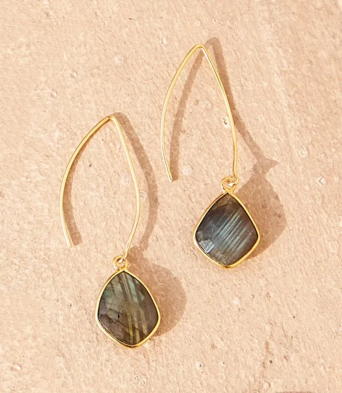 Gemstone Drop Earrings sold by Karen Kane