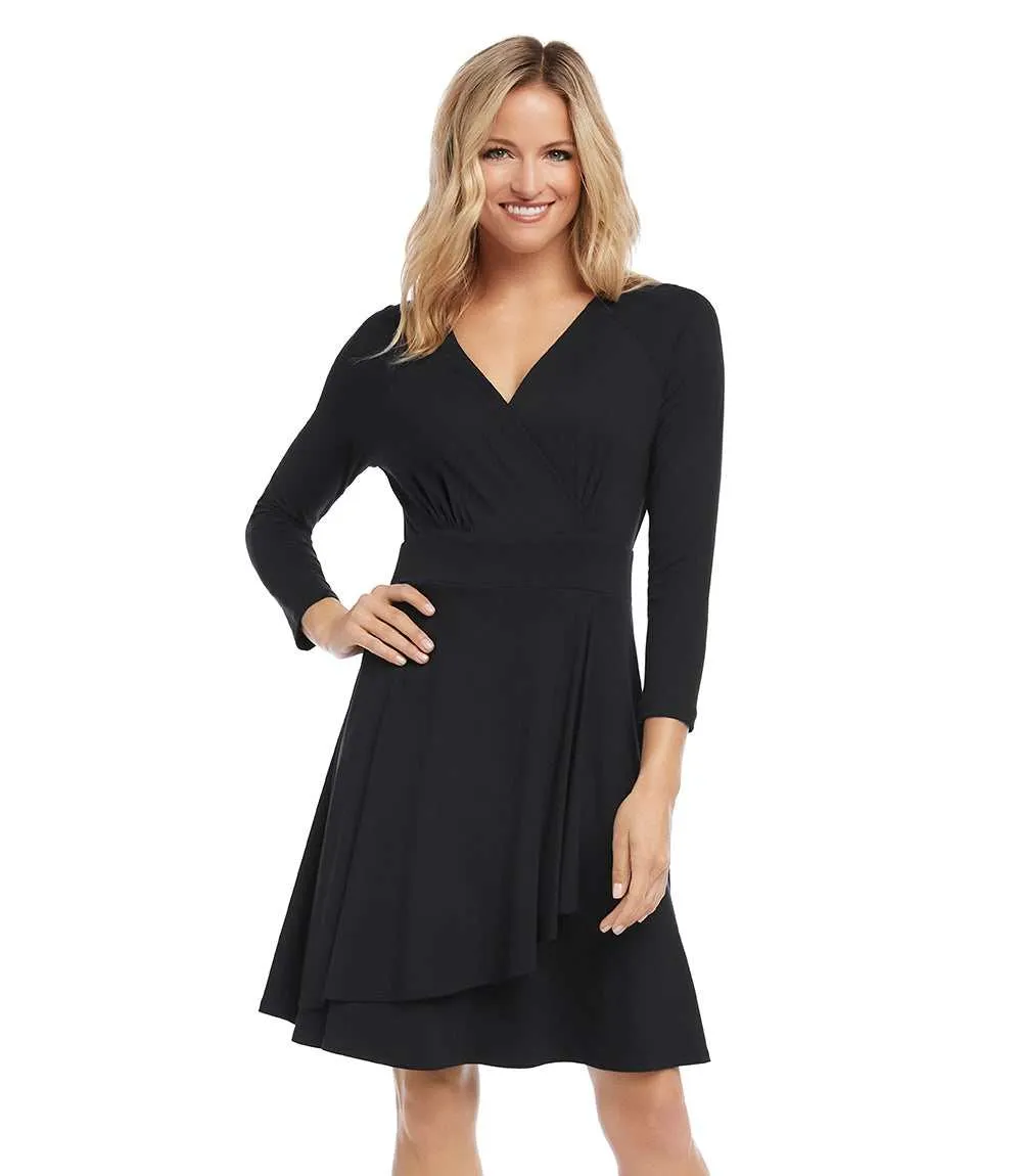 Faux Wrap Drape Dress sold by Karen Kane product image thumbnail 3
