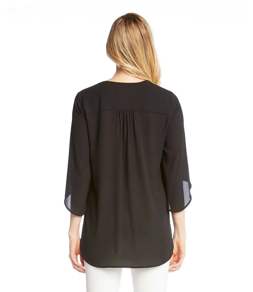 Bracelet Sleeve Asymmetric Top sold by Karen Kane product image thumbnail 3