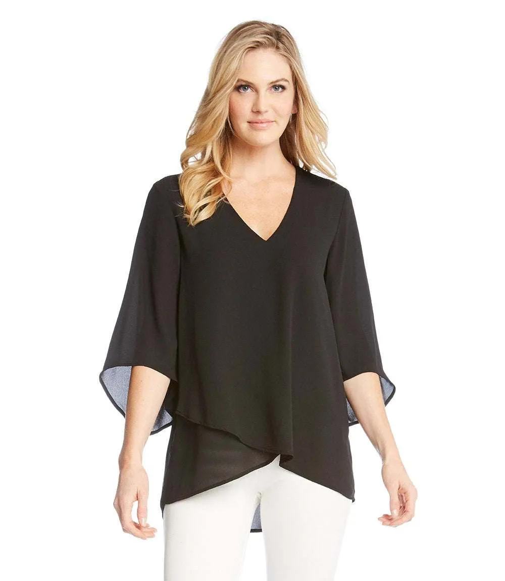 Bracelet Sleeve Asymmetric Top sold by Karen Kane product image thumbnail 2