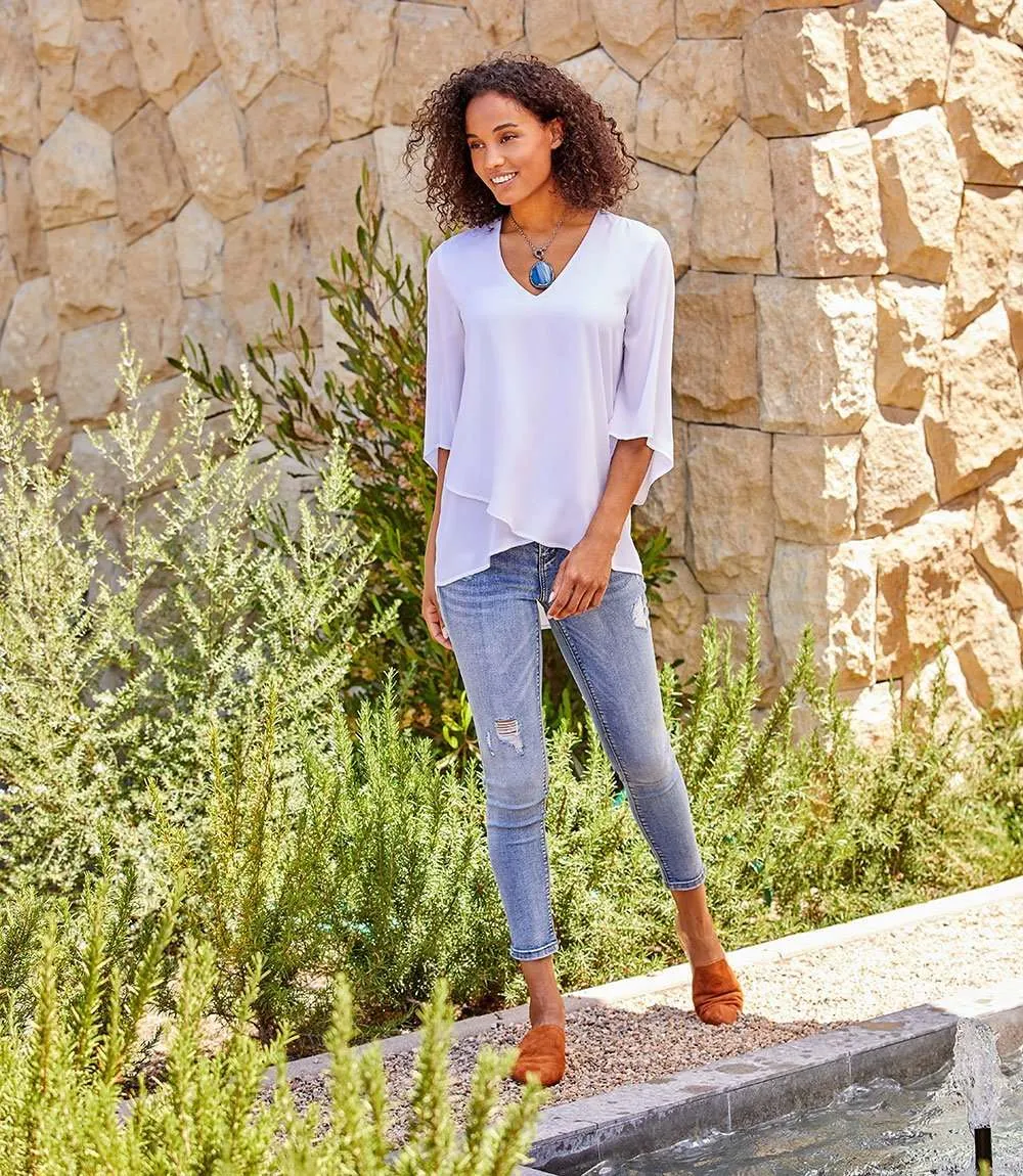 Bracelet Sleeve Asymmetric Top sold by Karen Kane product image thumbnail 4