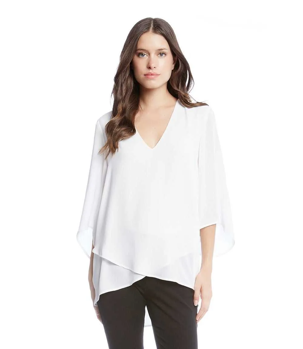 Bracelet Sleeve Asymmetric Top sold by Karen Kane product image thumbnail 2