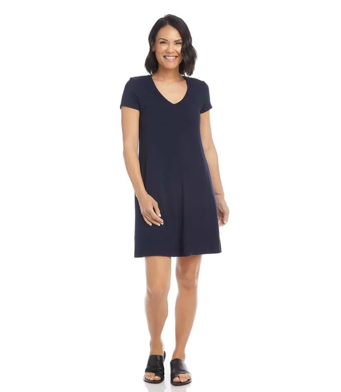 Quinn V-Neck Pocket Dress sold by Karen Kane