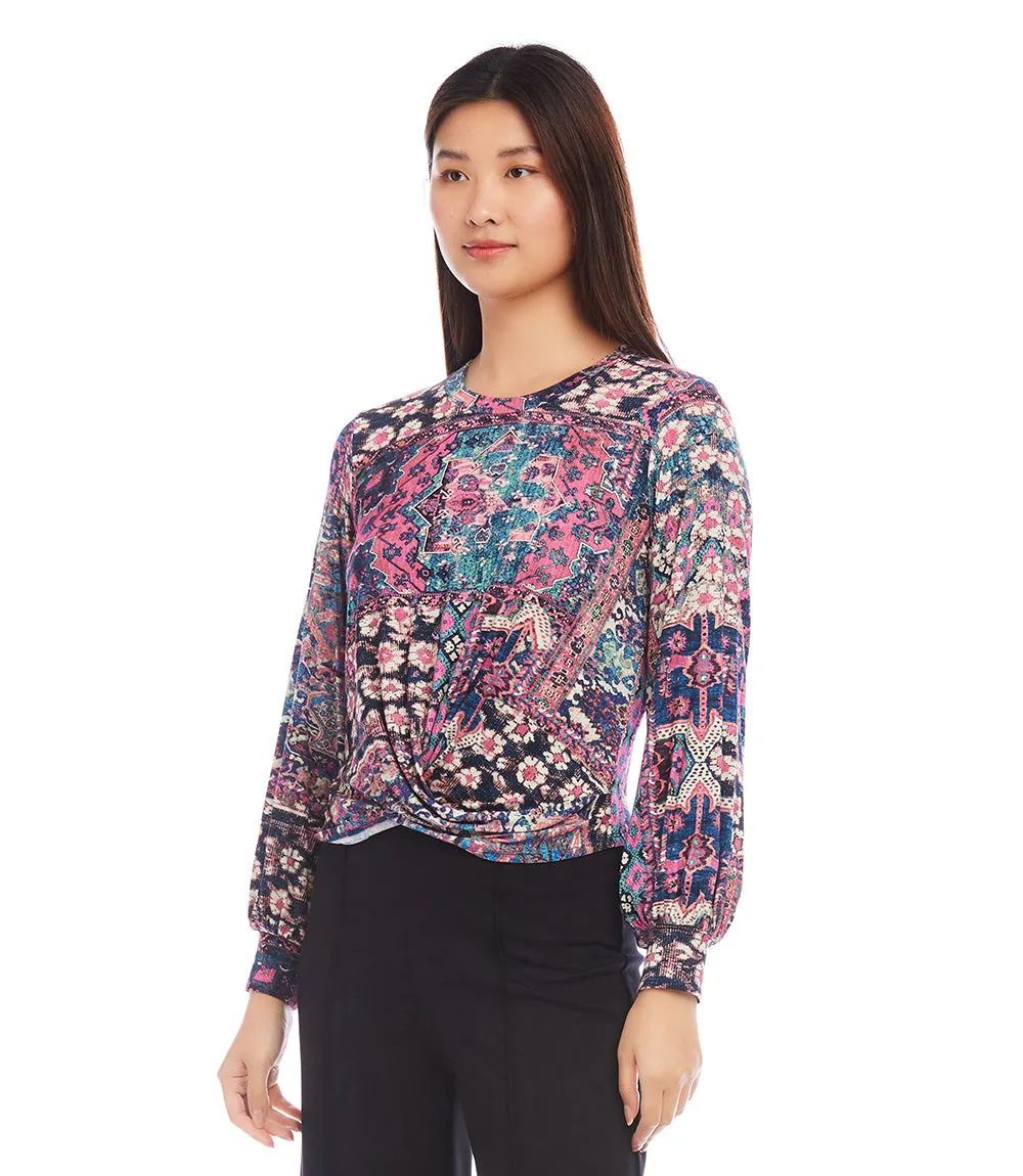 Petite Size Drape Front Top sold by Karen Kane product image thumbnail 2