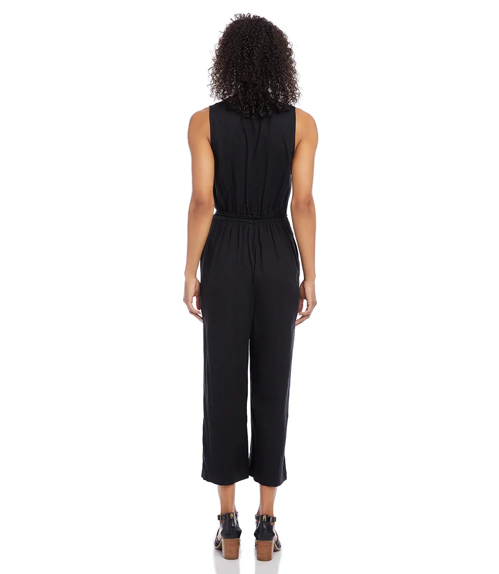 Petite Size Cropped Jumpsuit sold by Karen Kane product image thumbnail 3