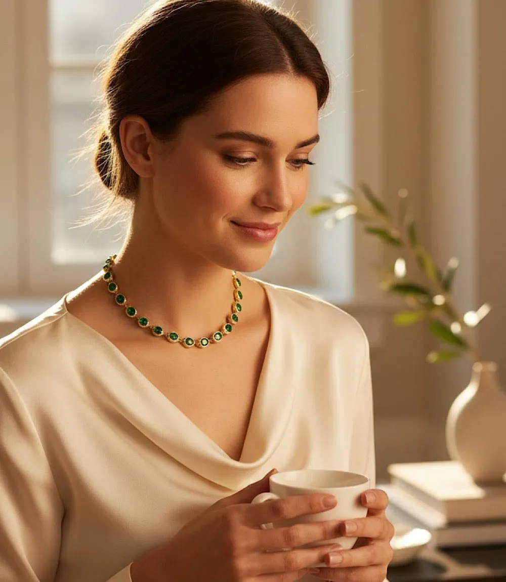 Gemstone Station Necklace sold by Karen Kane product image thumbnail 3