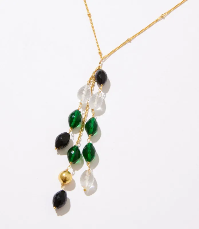 Dangling Gemstone Necklace sold by Karen Kane
