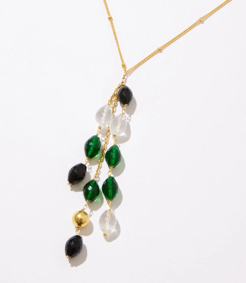 Dangling Gemstone Necklace sold by Karen Kane