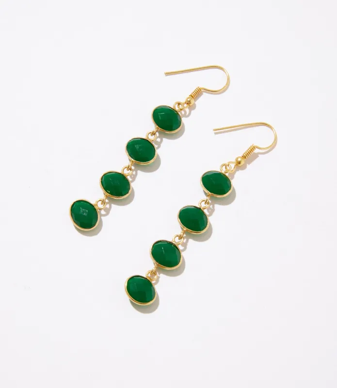 Four Drop Gemstone Earrings sold by Karen Kane
