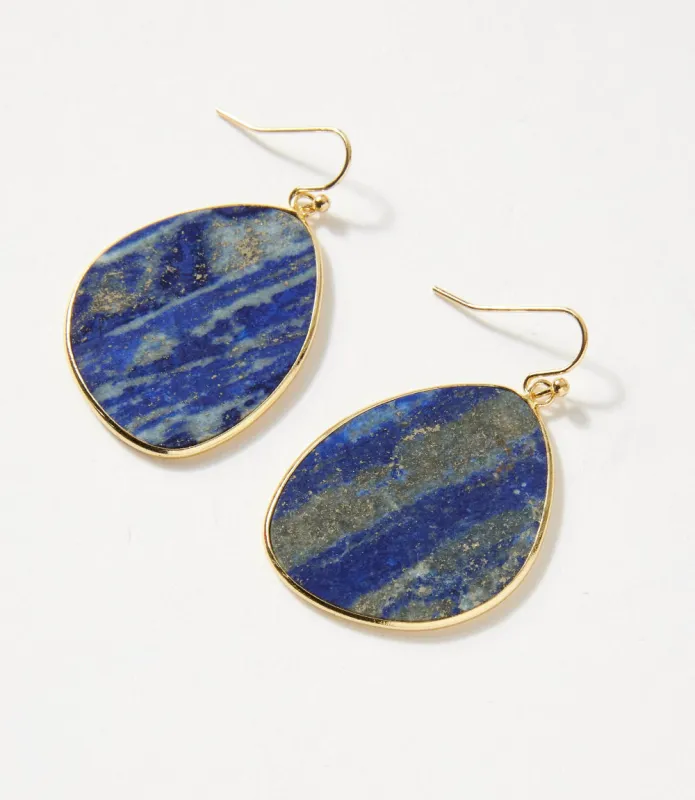Lapis Pendant Earrings sold by Karen Kane