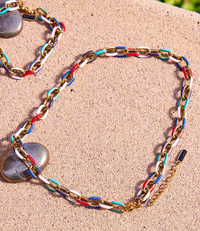 True Hue Chainlink Necklace sold by Karen Kane