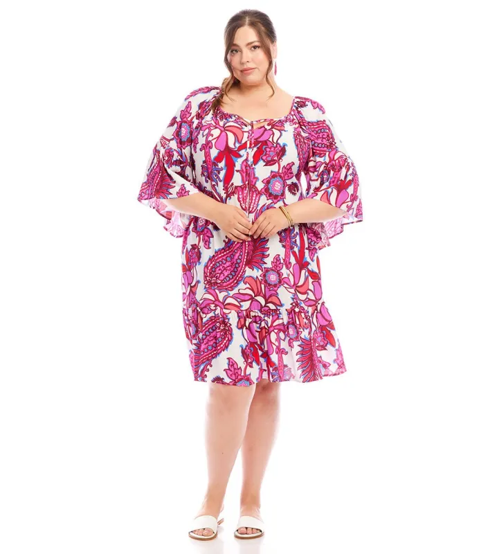 Plus Size Ruffle Hem Dress made by Karen Kane