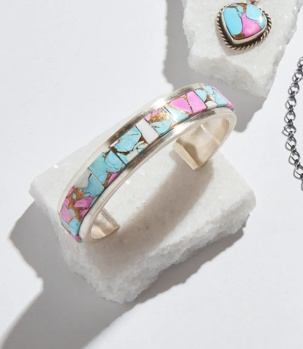 Cotton Candy Turquoise Cuff Bracelet sold by Karen Kane