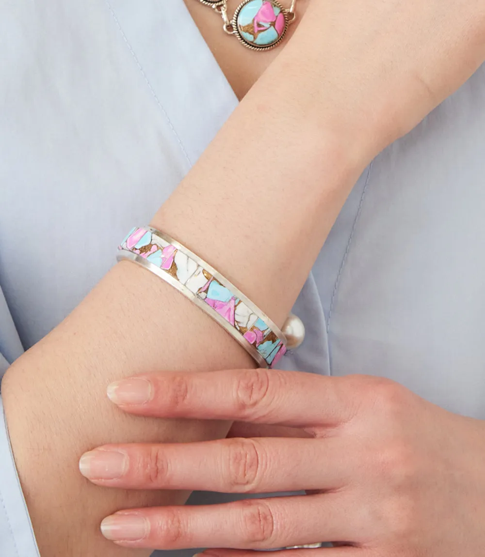 Cotton Candy Turquoise Cuff Bracelet sold by Karen Kane product image thumbnail 3