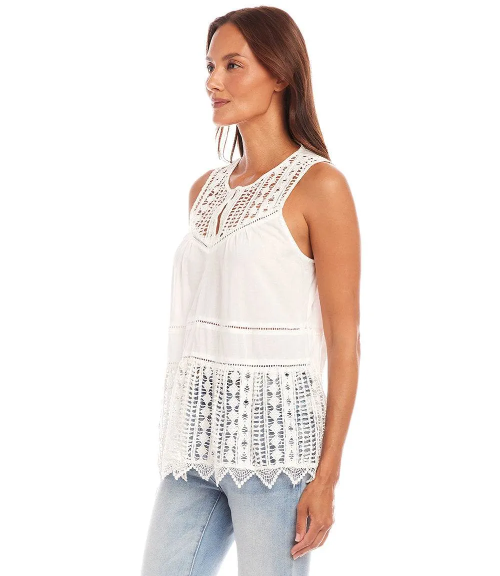 Lace Trim Sleeveless Top sold by Karen Kane product image thumbnail 5