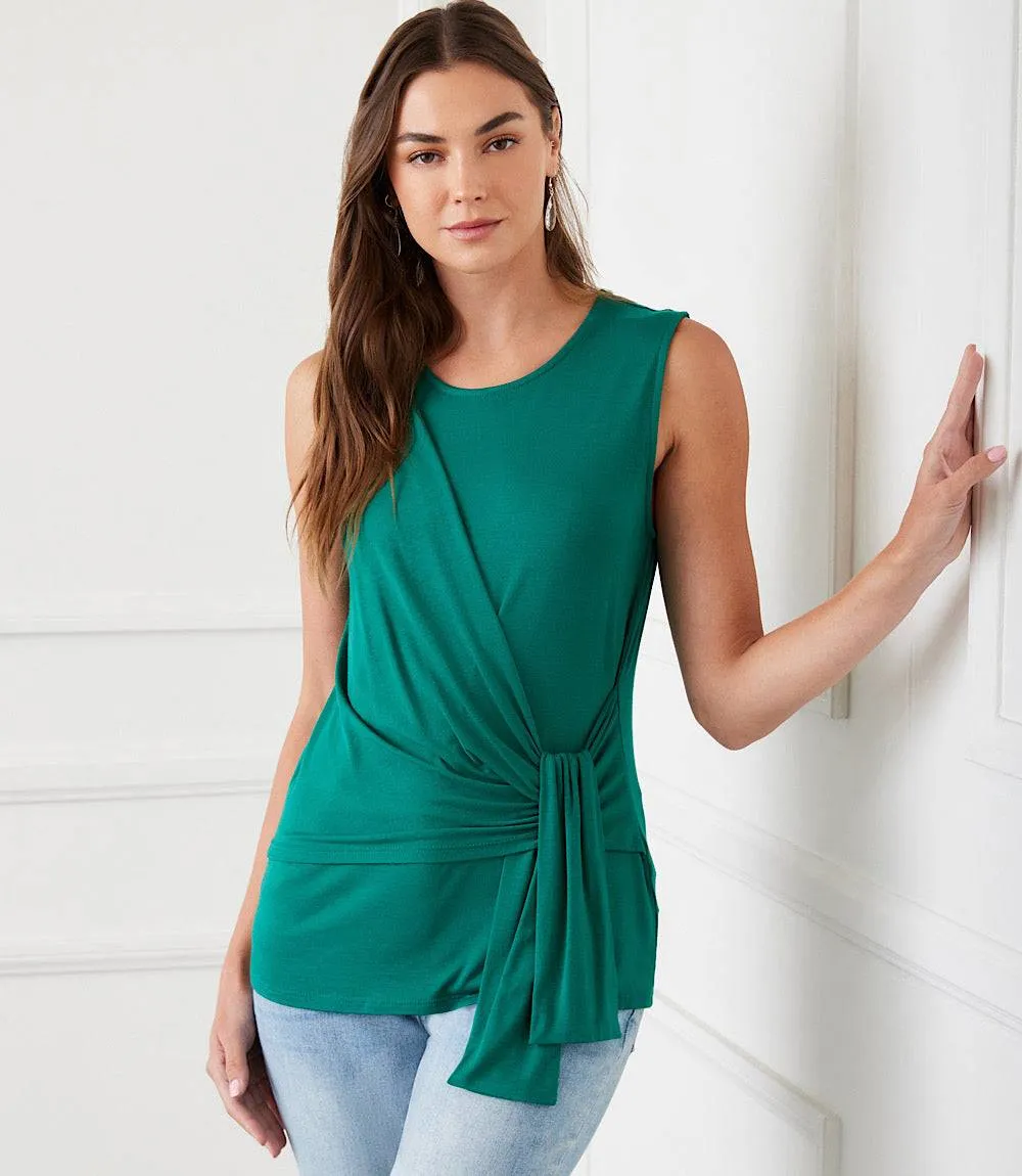 Side Drape Top sold by Karen Kane