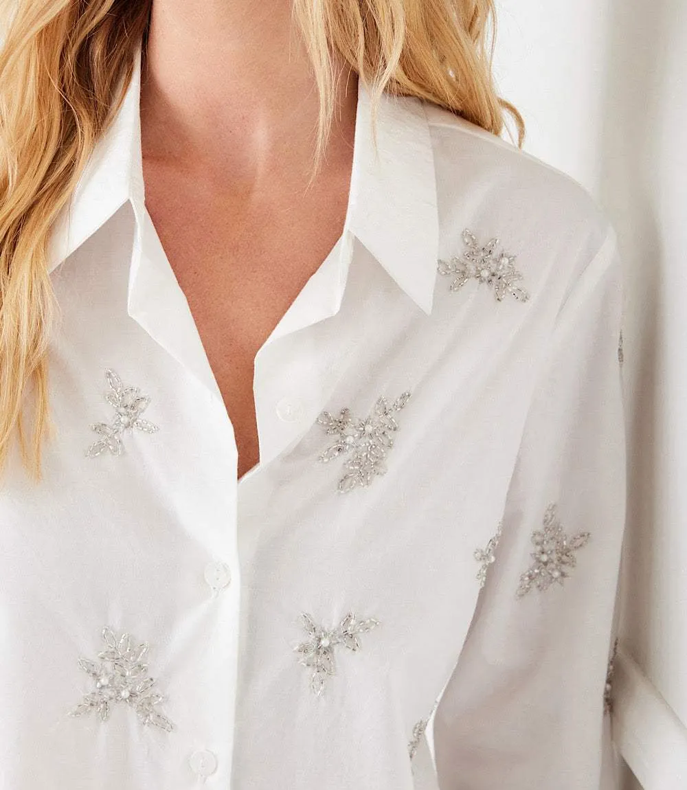 Embellished Button-Up Shirt sold by Karen Kane product image thumbnail 2