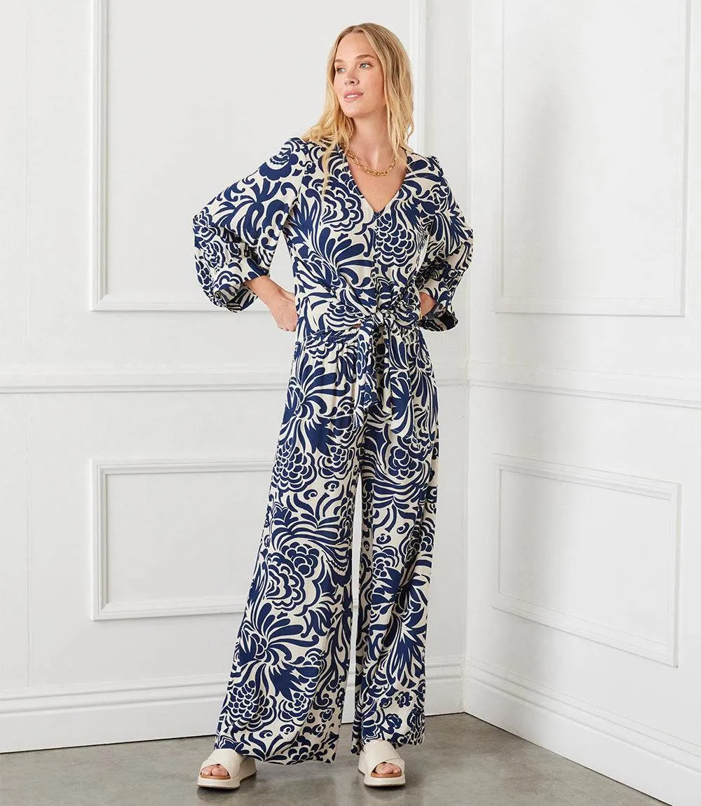 Petite Size Blouson Sleeve Tie Front Top sold by Karen Kane product image thumbnail 2